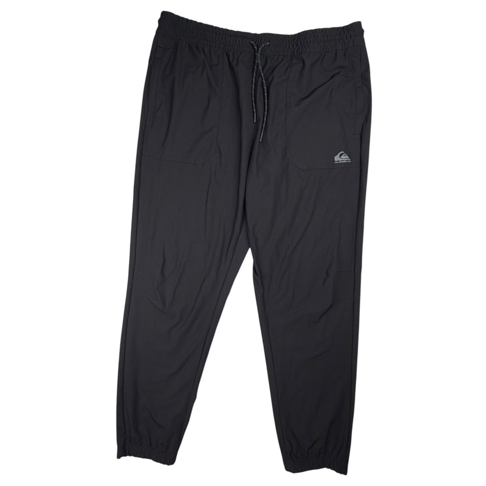Quiksilver DryFlight Men's XL Black Stretch Woven Jogger Pants Quick Dry